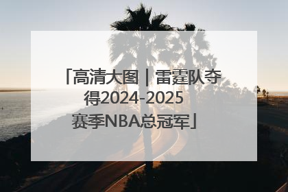 高清大图｜雷霆队夺得2024-2025赛季NBA总冠军