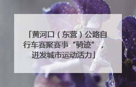 黄河口（东营）公路自行车赛聚赛事“骑迹”，迸发城市运动活力
