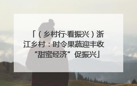 （乡村行·看振兴）浙江乡村：时令果蔬迎丰收 “甜蜜经济”促振兴