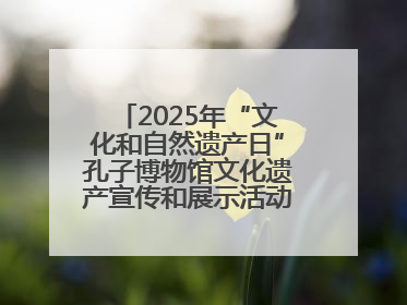 2025年“文化和自然遗产日”孔子博物馆文化遗产宣传和展示活动启动仪式举行