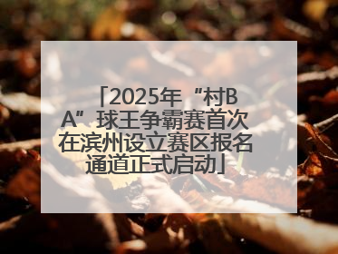 2025年“村BA”球王争霸赛首次在滨州设立赛区报名通道正式启动