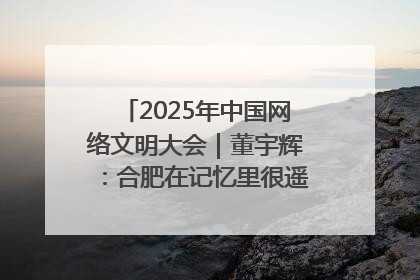 2025年中国网络文明大会｜董宇辉：合肥在记忆里很遥远也很亲切