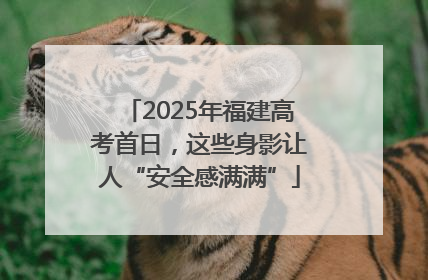 2025年福建高考首日，这些身影让人“安全感满满”