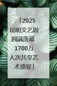 2025昆明文艺周圆满落幕 1700万人次共享艺术盛宴
