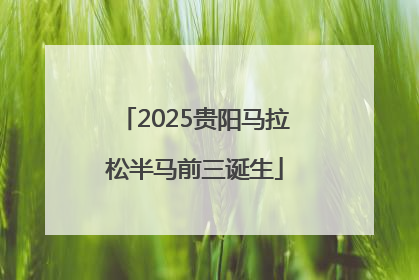 2025贵阳马拉松半马前三诞生