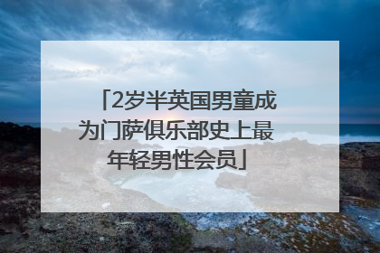 2岁半英国男童成为门萨俱乐部史上最年轻男性会员